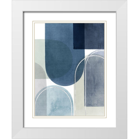 Framed Move II  White Modern Wood Framed Art Print with Double Matting by PI Studio