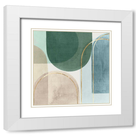 Framed Move II  White Modern Wood Framed Art Print with Double Matting by PI Studio