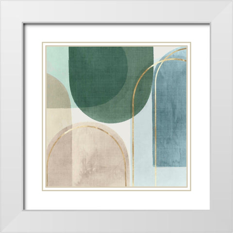 Framed Move II  White Modern Wood Framed Art Print with Double Matting by PI Studio