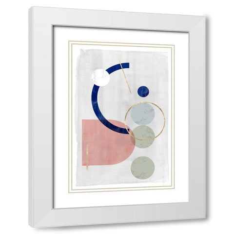 Joy and Philosophy I White Modern Wood Framed Art Print with Double Matting by PI Studio