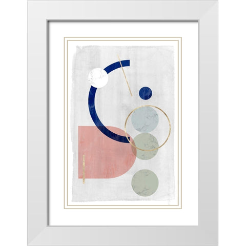 Joy and Philosophy I White Modern Wood Framed Art Print with Double Matting by PI Studio