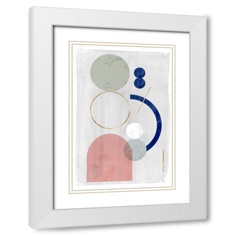 Joy and Philosophy II White Modern Wood Framed Art Print with Double Matting by PI Studio