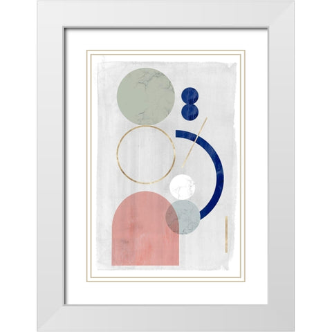 Joy and Philosophy II White Modern Wood Framed Art Print with Double Matting by PI Studio