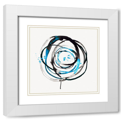 Thrill of Infinity I White Modern Wood Framed Art Print with Double Matting by PI Studio