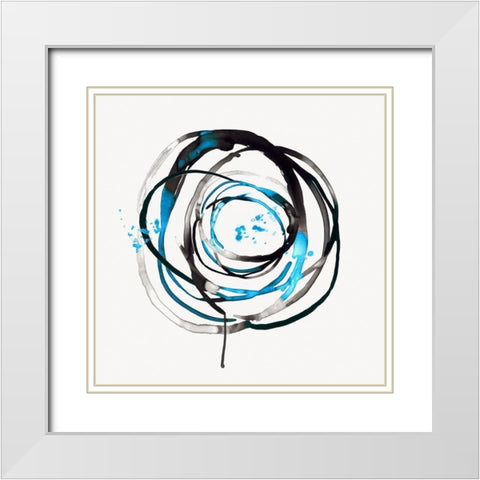 Thrill of Infinity I White Modern Wood Framed Art Print with Double Matting by PI Studio