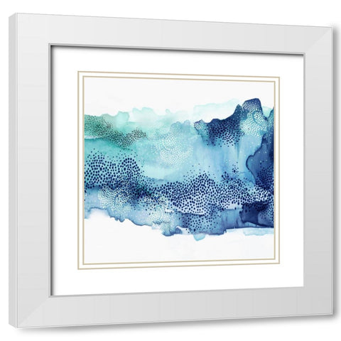 Hidden in Waves I White Modern Wood Framed Art Print with Double Matting by PI Studio