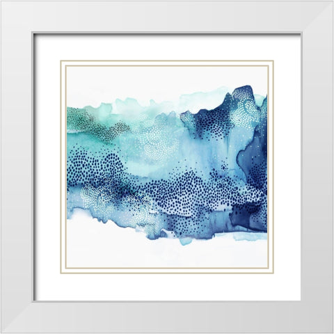 Hidden in Waves I White Modern Wood Framed Art Print with Double Matting by PI Studio