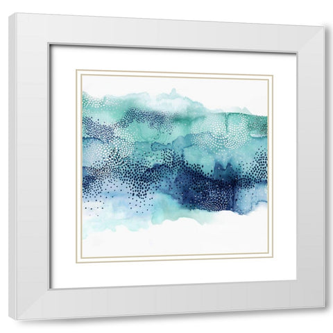 Hidden in Waves II White Modern Wood Framed Art Print with Double Matting by PI Studio
