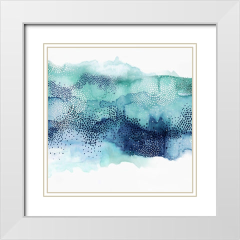 Hidden in Waves II White Modern Wood Framed Art Print with Double Matting by PI Studio