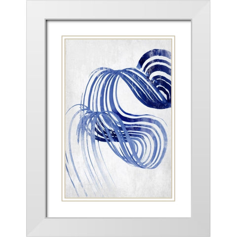 Rhumba I  White Modern Wood Framed Art Print with Double Matting by PI Studio