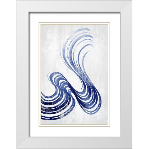 Rhumba II   White Modern Wood Framed Art Print with Double Matting by PI Studio