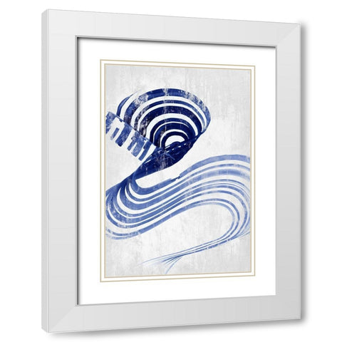 Rhumba III   White Modern Wood Framed Art Print with Double Matting by PI Studio