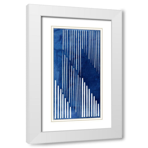 Divergent II   White Modern Wood Framed Art Print with Double Matting by PI Studio