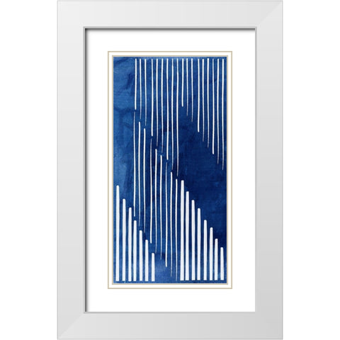 Divergent II   White Modern Wood Framed Art Print with Double Matting by PI Studio