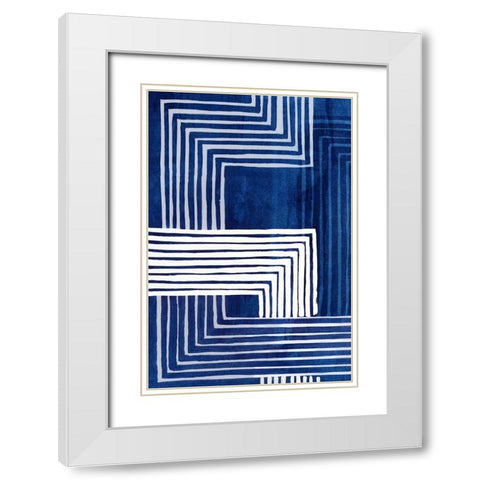 Tighten Up II   White Modern Wood Framed Art Print with Double Matting by PI Studio
