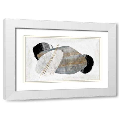 Magestic Stillness White Modern Wood Framed Art Print with Double Matting by PI Studio