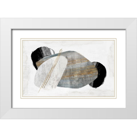 Magestic Stillness White Modern Wood Framed Art Print with Double Matting by PI Studio