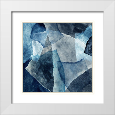 Ideal Deepness II White Modern Wood Framed Art Print with Double Matting by PI Studio