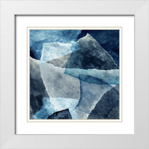 Ideal Deepness II White Modern Wood Framed Art Print with Double Matting by PI Studio