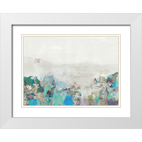 Silver Day White Modern Wood Framed Art Print with Double Matting by PI Studio