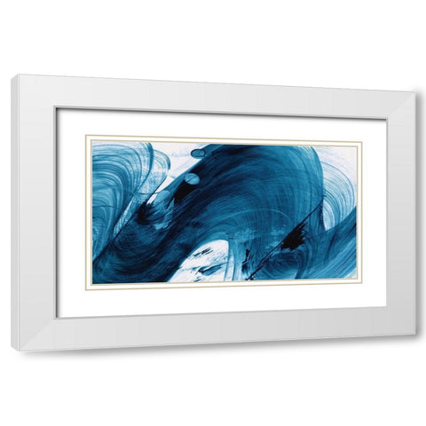 Fortitude White Modern Wood Framed Art Print with Double Matting by PI Studio