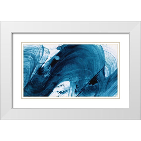 Fortitude White Modern Wood Framed Art Print with Double Matting by PI Studio