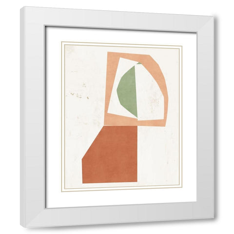 Silhouette  White Modern Wood Framed Art Print with Double Matting by PI Studio