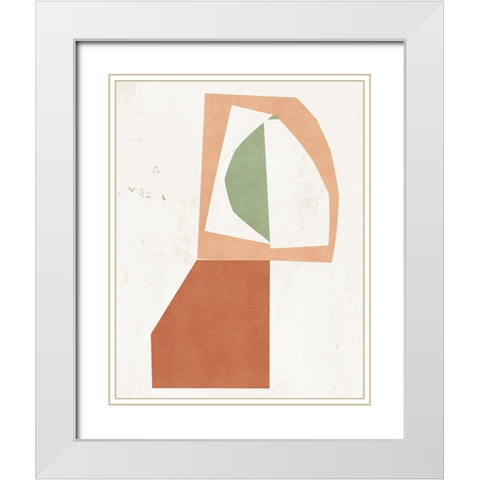 Silhouette  White Modern Wood Framed Art Print with Double Matting by PI Studio