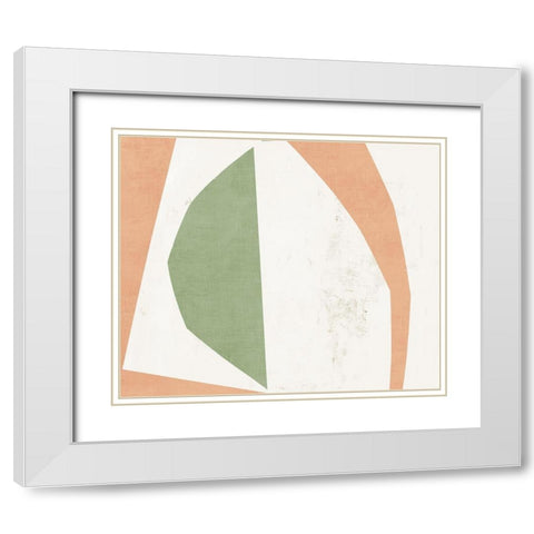 Minced White Modern Wood Framed Art Print with Double Matting by PI Studio