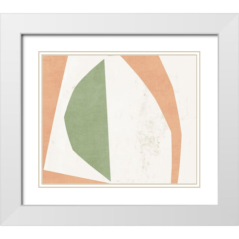 Minced White Modern Wood Framed Art Print with Double Matting by PI Studio