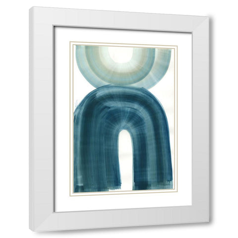 Apologue White Modern Wood Framed Art Print with Double Matting by PI Studio