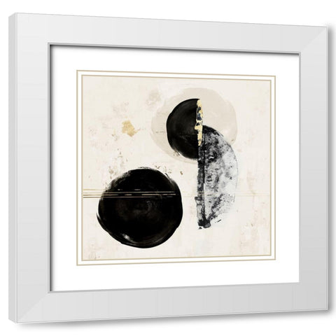 Allured I  White Modern Wood Framed Art Print with Double Matting by PI Studio