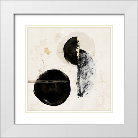 Allured I  White Modern Wood Framed Art Print with Double Matting by PI Studio