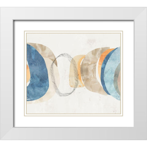 Magnetism II  White Modern Wood Framed Art Print with Double Matting by PI Studio