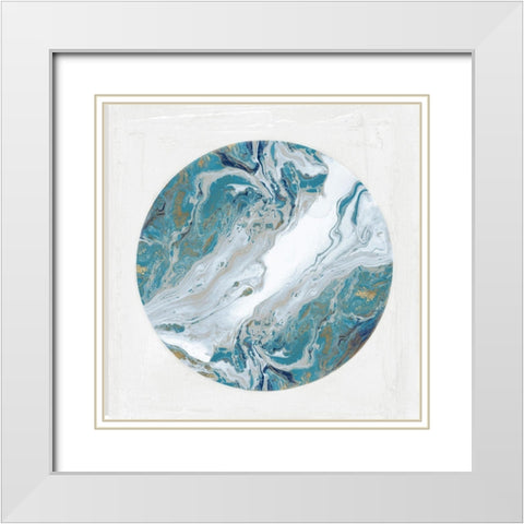 Planet Earth II   White Modern Wood Framed Art Print with Double Matting by PI Studio