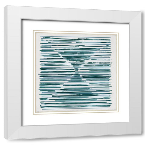 Everlasting TimeÂ  White Modern Wood Framed Art Print with Double Matting by PI Studio