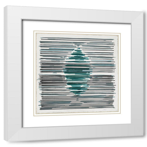 MarquiseÂ  White Modern Wood Framed Art Print with Double Matting by PI Studio