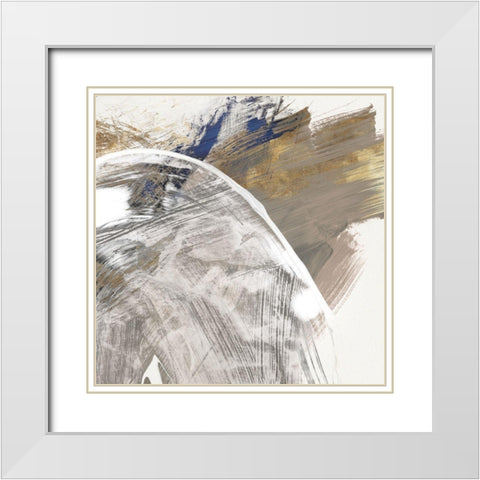 Enlightenment I  White Modern Wood Framed Art Print with Double Matting by PI Studio