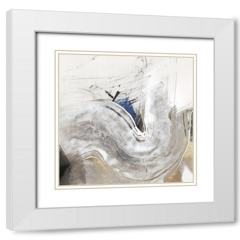 Enlightenment II   White Modern Wood Framed Art Print with Double Matting by PI Studio