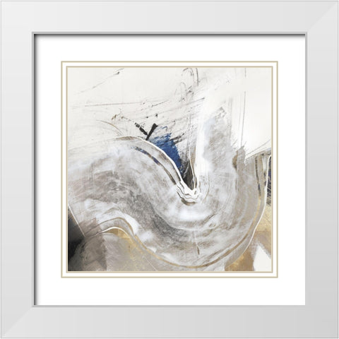 Enlightenment II   White Modern Wood Framed Art Print with Double Matting by PI Studio