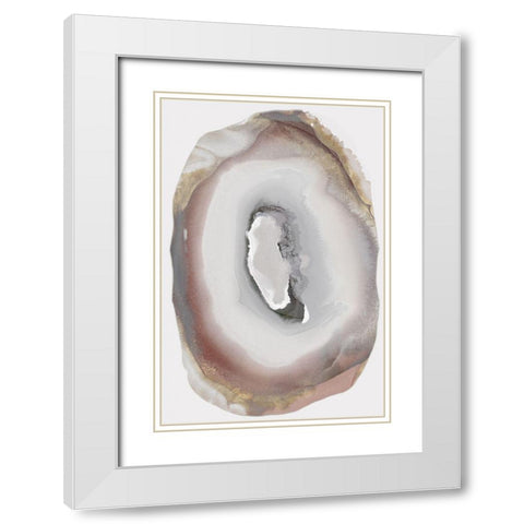 Gyre IÂ  White Modern Wood Framed Art Print with Double Matting by PI Studio