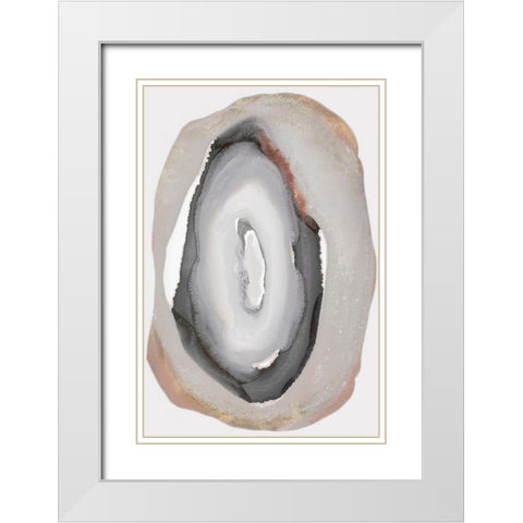 Gyre II Â  White Modern Wood Framed Art Print with Double Matting by PI Studio