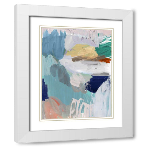 Beguiled II White Modern Wood Framed Art Print with Double Matting by PI Studio