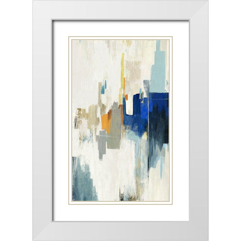 Exuberating I  White Modern Wood Framed Art Print with Double Matting by PI Studio