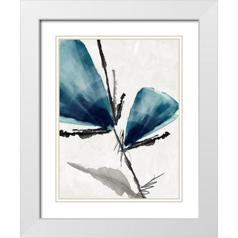 Light as Feather II White Modern Wood Framed Art Print with Double Matting by PI Studio