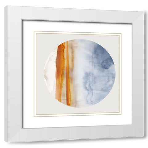 New Level I White Modern Wood Framed Art Print with Double Matting by PI Studio