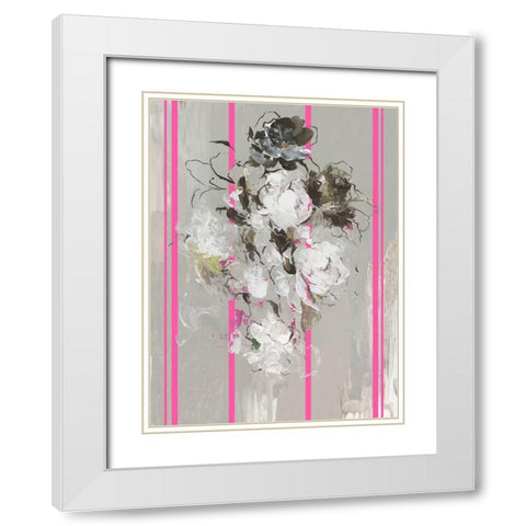 Lasting Evermore II White Modern Wood Framed Art Print with Double Matting by PI Studio