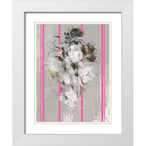 Lasting Evermore II White Modern Wood Framed Art Print with Double Matting by PI Studio