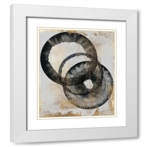 Peculiar  White Modern Wood Framed Art Print with Double Matting by PI Studio