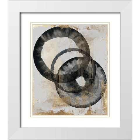 Peculiar  White Modern Wood Framed Art Print with Double Matting by PI Studio